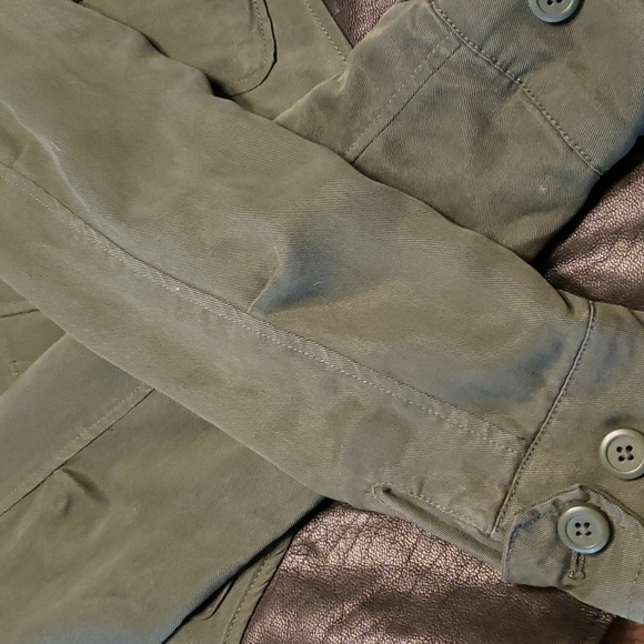 Dakota Collective leather trimmed zip front jacket - Picture 7 of 11